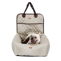 dropshipping only dog car seat bed travel dog car seats for small medium dog frontback seat indoorcar use pet car carrier bed