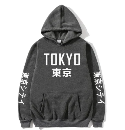 SIL025 Women's Thin Hoodies Tokyo City Printing a001 Pullover Sweatshirt Spring And Autumn Hip Hop Streetwear | Женская одежда