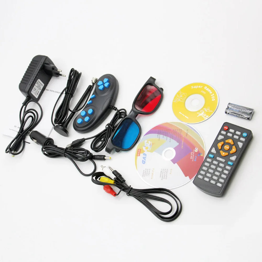 Портативный dvd-плеер с ТВ-тюнером DVB-T2 поворотный экран рекордер ТВ-плеер для