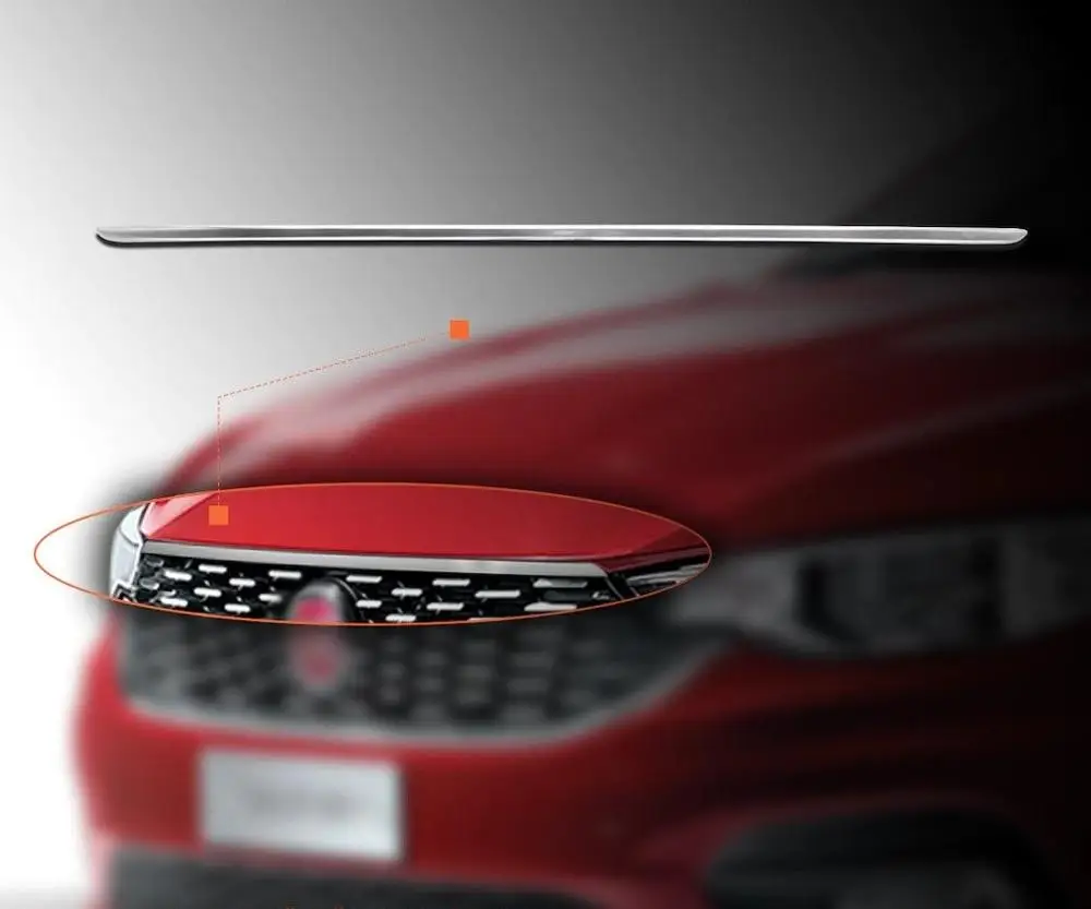 Для Fiat Tipo -Neon Sedan 2015-Up хромированные аксессуары из нержавеющей стали 7 шт. рамка