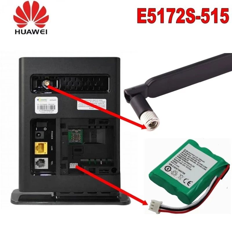 Unlocked Huawei E5172s-22 Mobile Wireless Gateway 4G CPE WIFI Router +1 Antennas + 1 Battery | Компьютеры и офис
