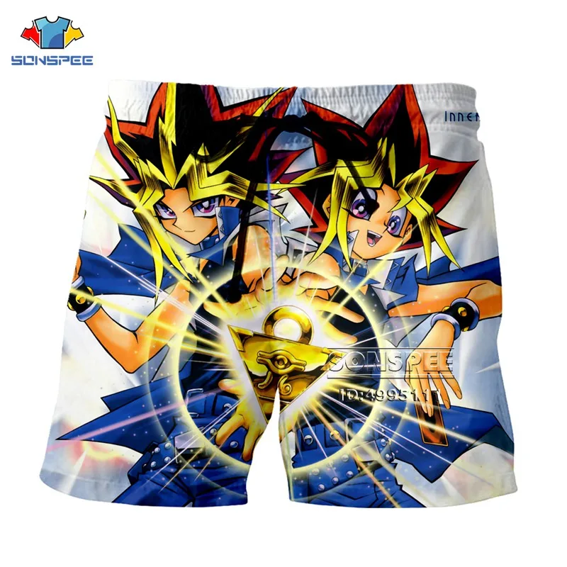 Шорты пляжные мужские/женские с 3D-принтом и аниме Yu-gi-oh | Мужская одежда