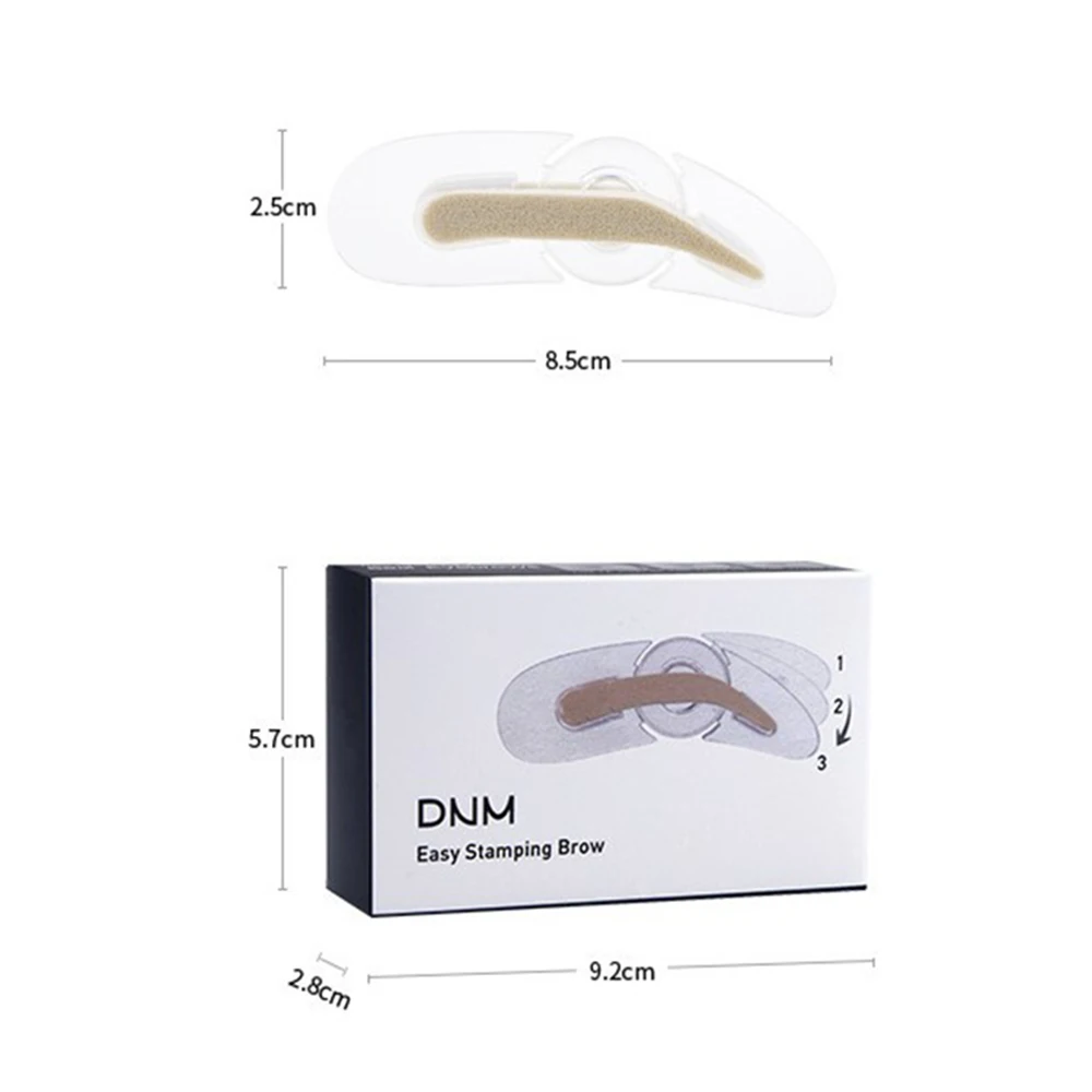 Регулируемый бровей комплект печатей двойной Цвет идеальный арки Тени для век