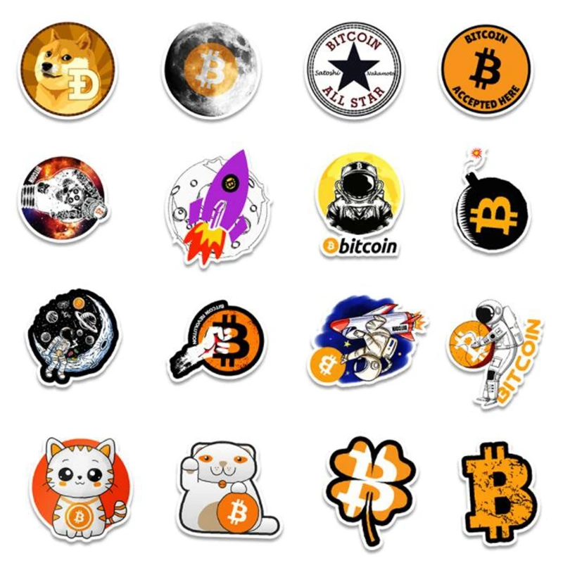 50 шт./упак. волшебное полотенце Монета Биткойн дожкойн виртуальная валюта BTC