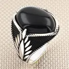 Кольцо из стерлингового серебра 925 пробы с камнем для мужчин и женщин камень 