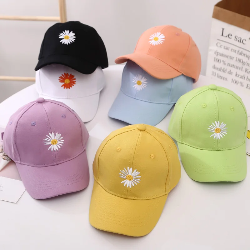 New Small daisies Baseball Cap Kids Boys Girls Adjustable Fashion Cartoon Children Snapback Hats Bone dad hat | Аксессуары для