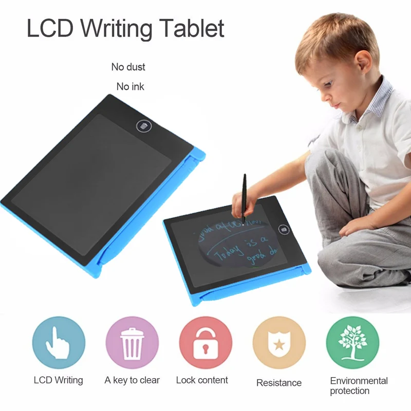 Графический планшет ЖК 4 дюймов цифровой рисунок электронный почерк коврик