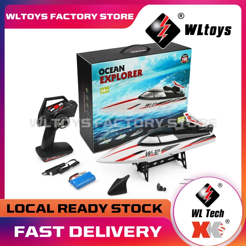 

WLtoys WL912-A 2,4 г Радиоуправляемый гоночный катер 35 км/ч Высокая Скорость 390 мотор радио Управление с защитой от падений, гребли дистанционного У...