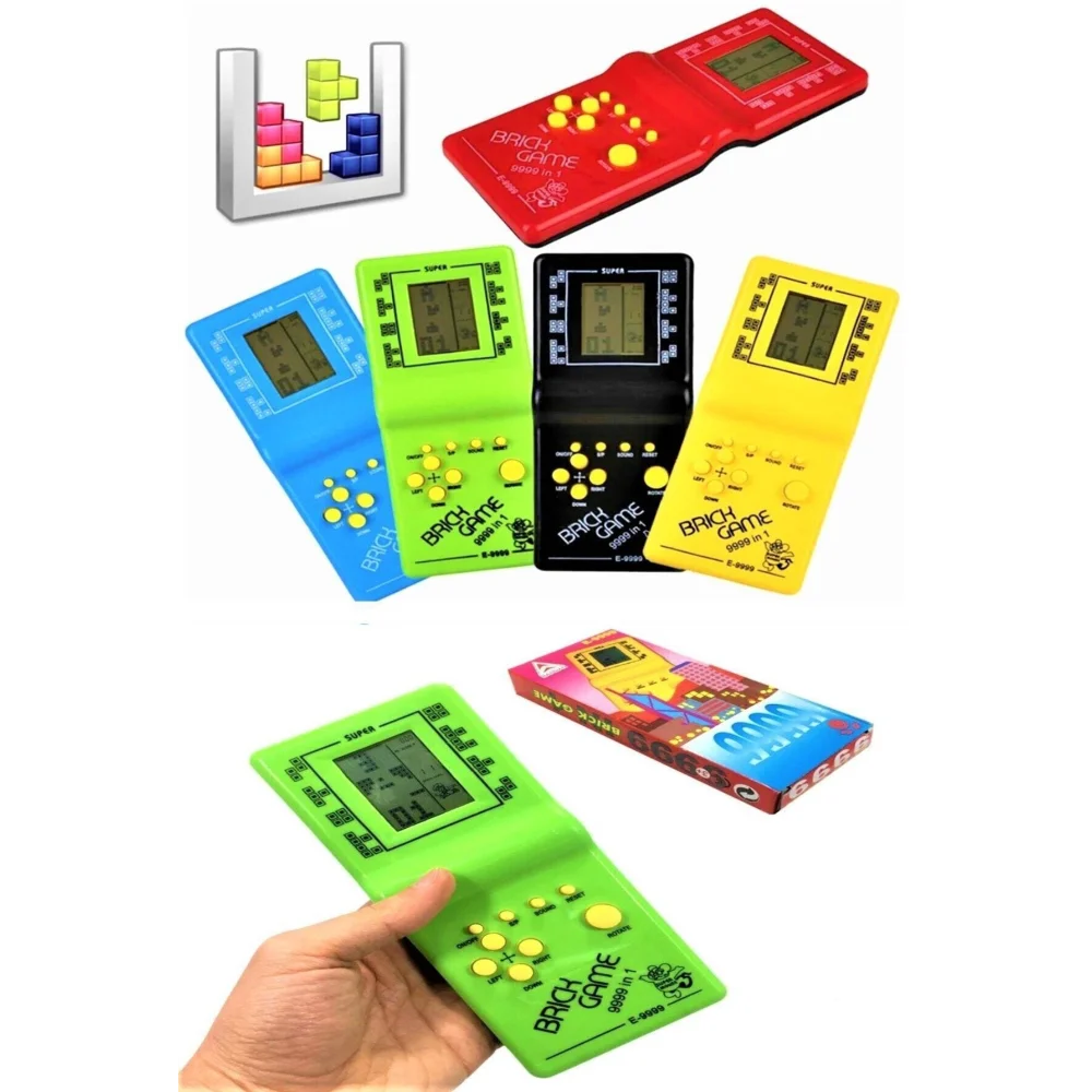 

HAND ATARI TETRIS GAME CONSOLE NOSTALGIC TOY 9999 GAMING ROSEROI