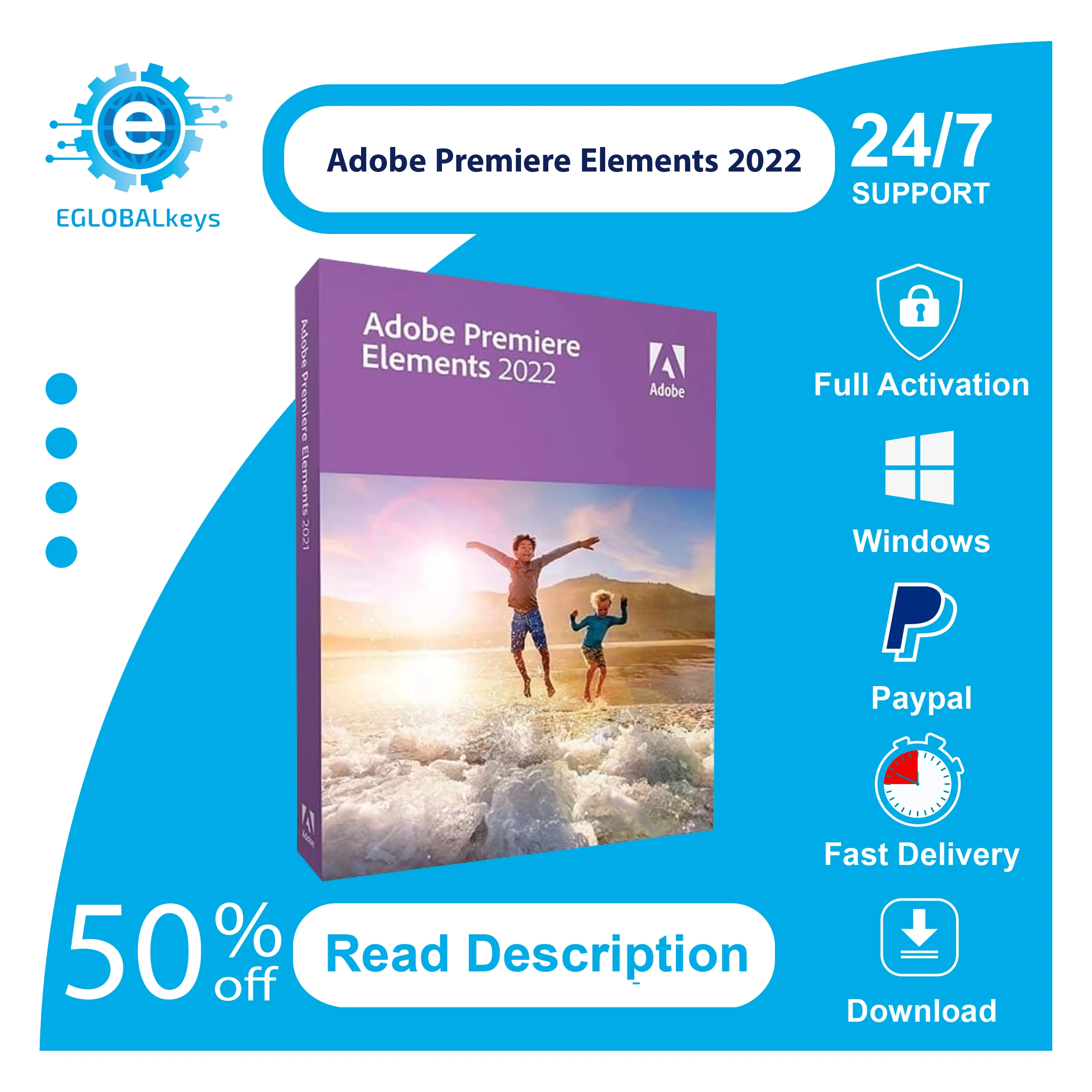 

{Adоbе Premiere Elements 2022Fast deliveryLifetime ActivationWindows }