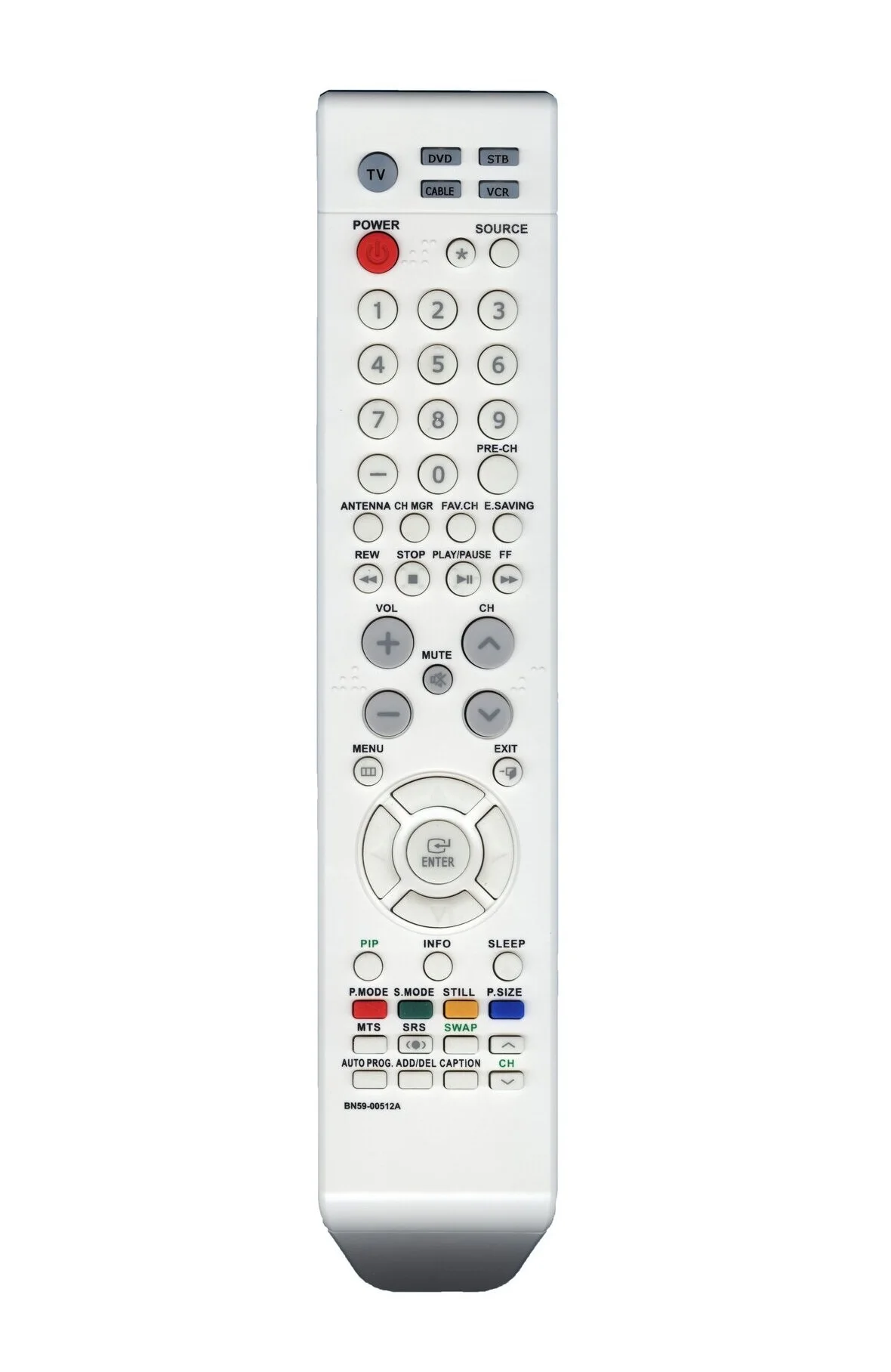 Пульт для телевизоров SAMSUNG BN59-00512A белый (=BN59-00567A чёрный)
