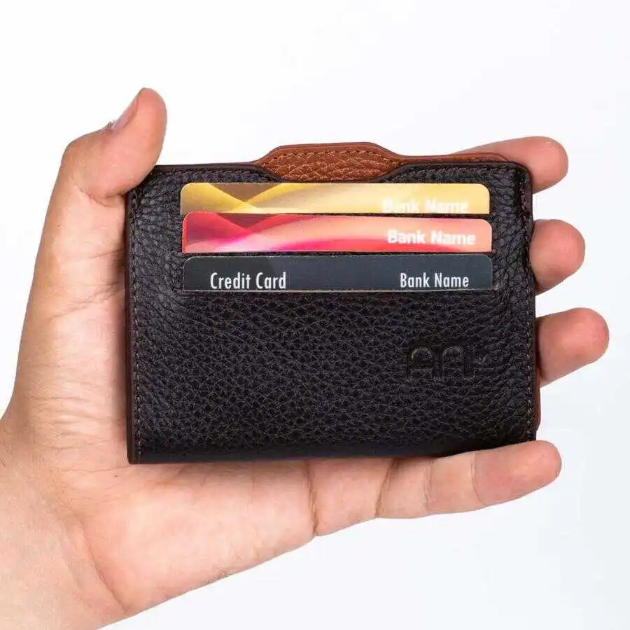 Кожаный кошелек для карт Rio Sport Nested коричневый Новый Повседневный Кошелек