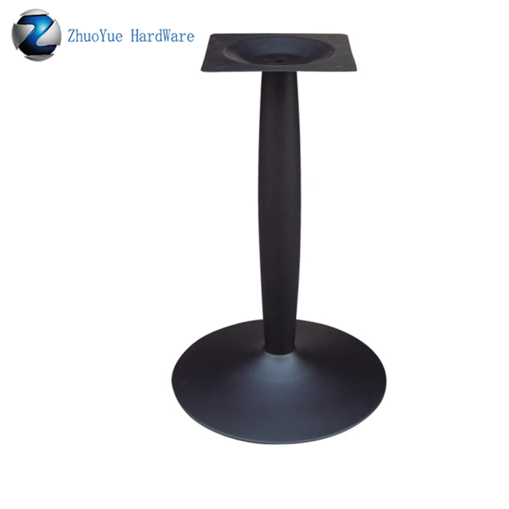 Стол круглый из черного литого алюминия для конференц зала|Мебельные ножки| |