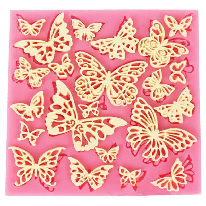 

Butterfly Cake Border Silicone Mold Sugarcraft Fondant Cake Decorating Tools Chocolate Gumpaste Mould Candy Resin Clay Molds