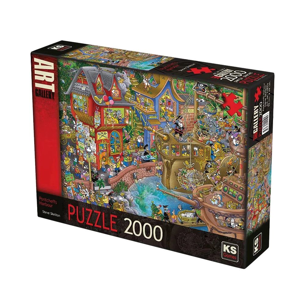 

Pontcheffs гавани Пазлы 2000 элементов сборки изображения 96*68 см пейзаж головоломки игрушки для взрослых Для детей игры Edu