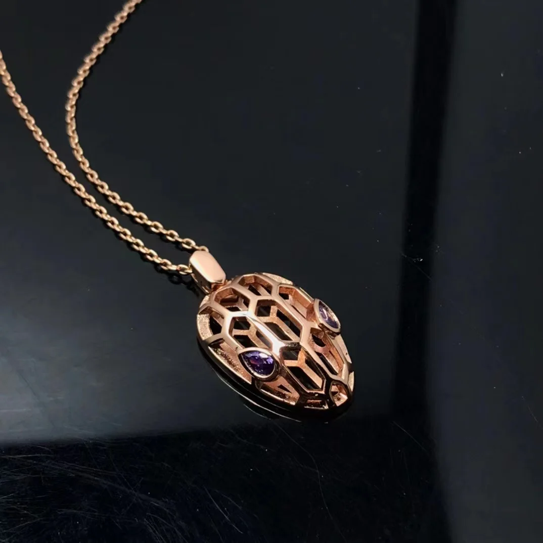 

BV 2022 новый продукт оригинальный бренд ожерелье с полым змеиным головом Подвеска женская мода Роскошные ювелирные изделия, Китай завод опто...