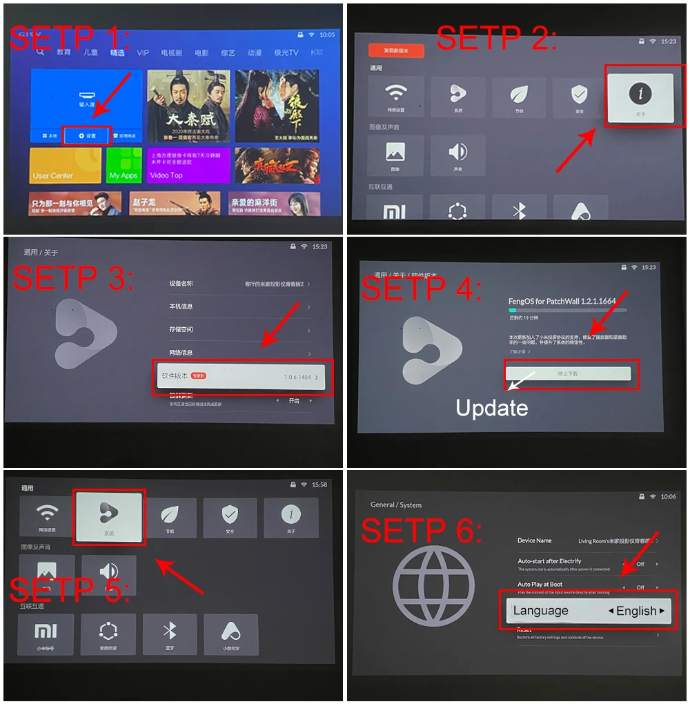 Xiaomi Youth Edition проектор 2 1080P Поддержка боковая проекция HDR10 Android 9 0 портативный мини