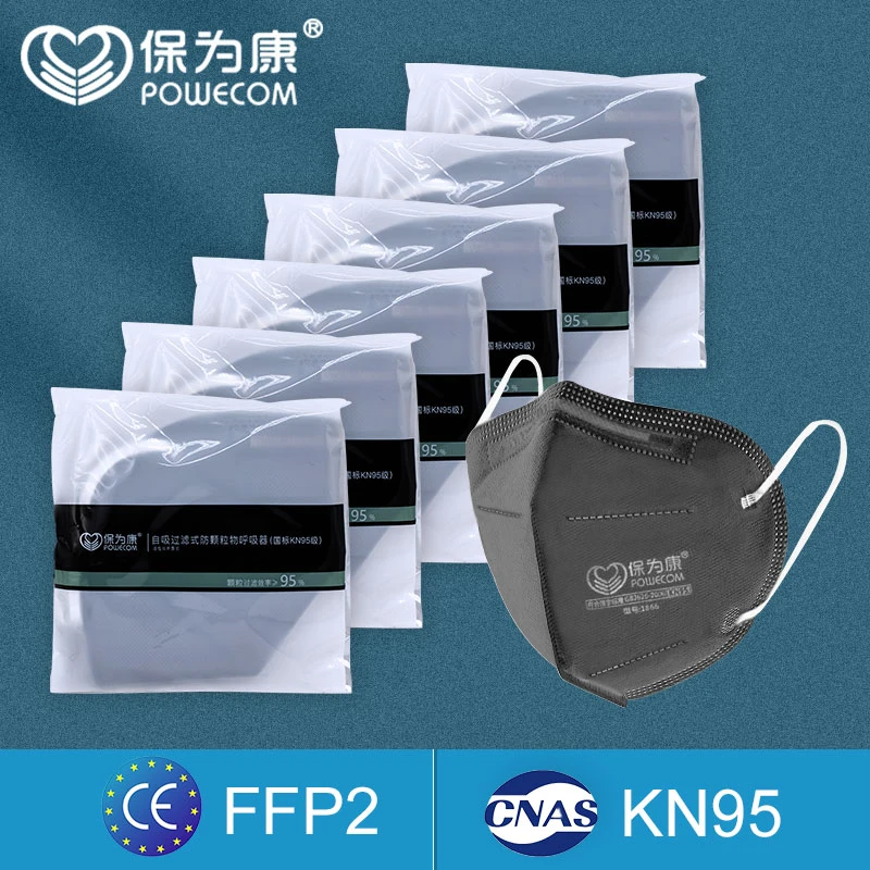 

2-60PCS KN95 Mask POWECOM Carbon Protective Face Masks Anti-fog And Dustproof Respirator Face Mouth Masks Mascarillas Adult Kids
