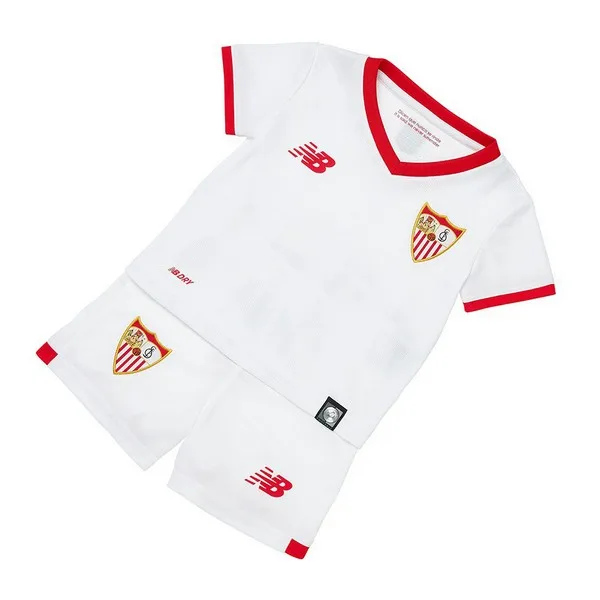 Детский Комплект Футбольного оборудования New Balance Sevilla FC 17/18 (1ª) (Размер 2 3