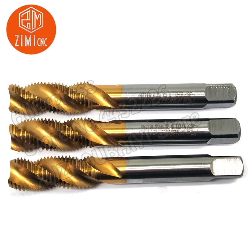 Сверло для крана M14 * 1.5 титановое покрытие спиральная обработка из нержавеющей