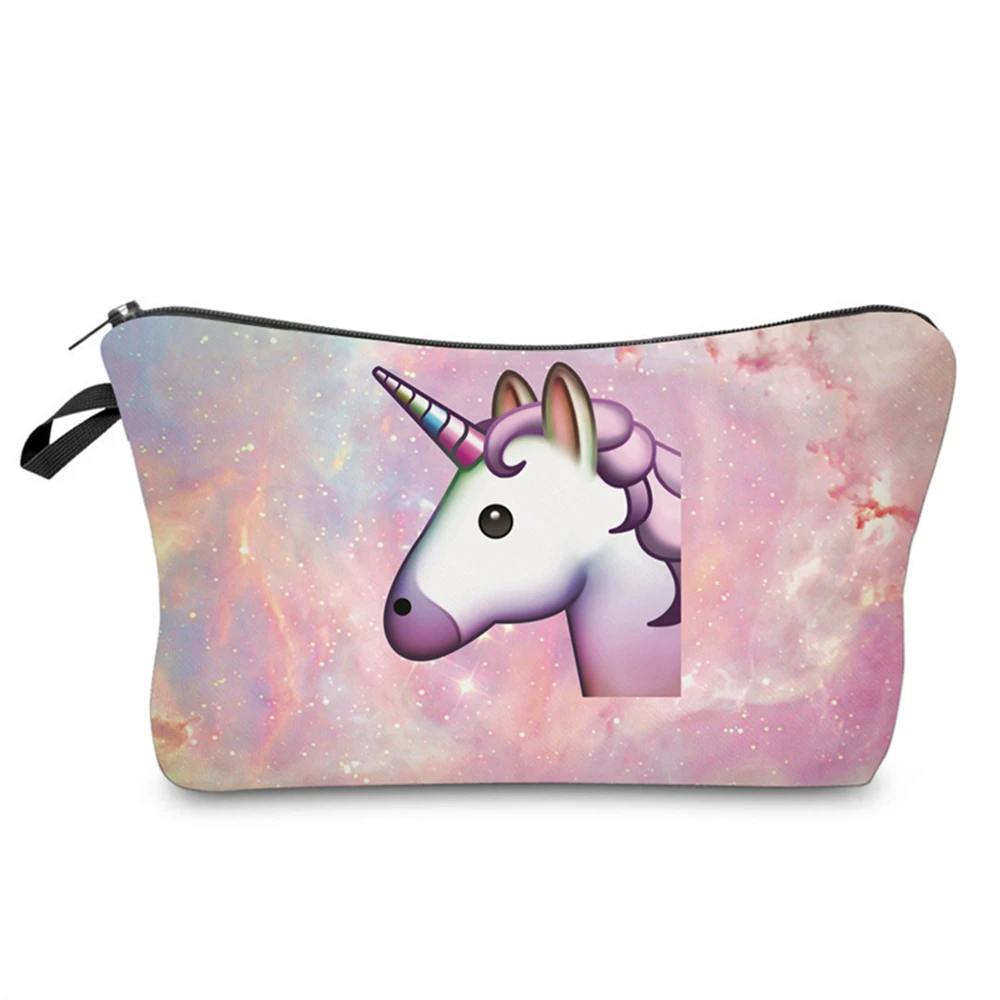 workbench cabinet Bag Cosmetic Organizers For Women Unicorn Heat Transfer Printing Travel Mini Pouch Beautiful Women Brand Girl's Gift Makeup Bag tool backpack