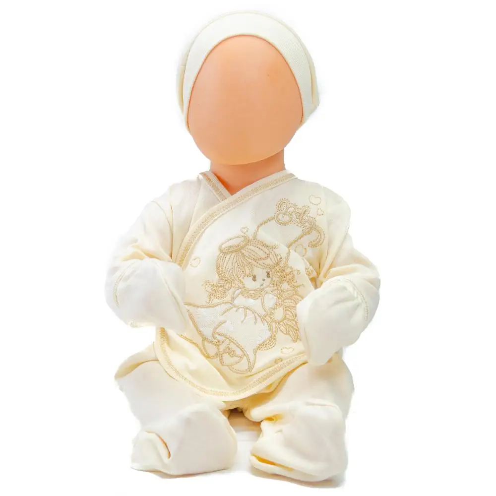 Комплект для маленьких мальчиков и девочек одежда новорожденных 0 3 месяцев 5