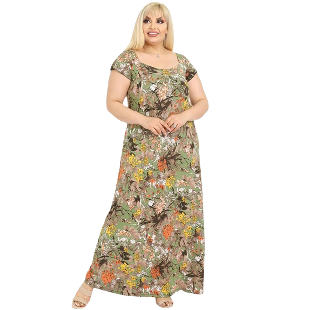 Женское модное платье большого размера Hanezza коллекция Лето 2021 года Элегантное