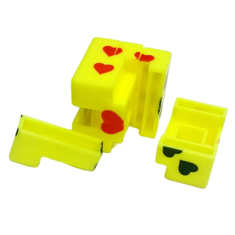 2 шт. умный IQ сердце точка головоломка кубик кости игра мозга 368-1 пината