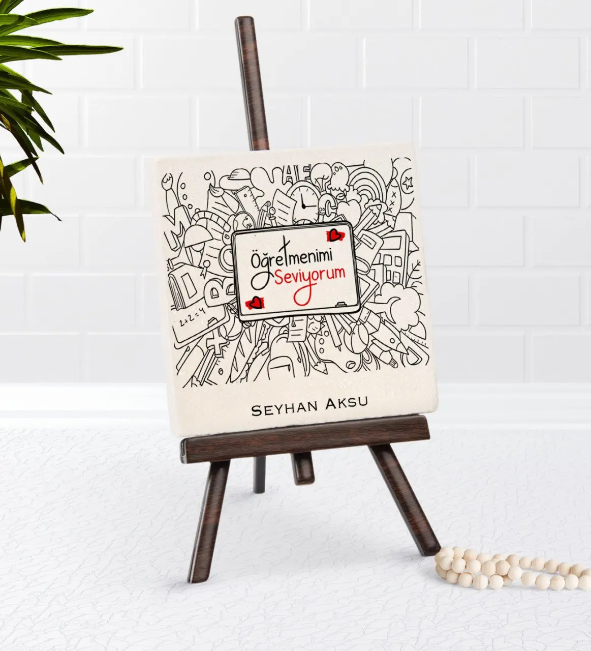 

Персонализированные Öğretmenimi мне нравится Şovaleli натуральный Taş-1