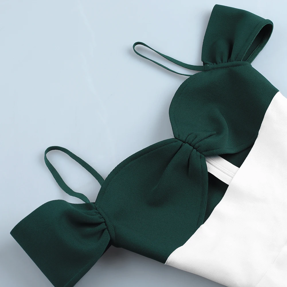 

Bandage Dress 2021 New Arrival Summer Green Bandage Dress Bodycon Women Cut Out Sexy Party Dress Evening Club Birthday Outfits