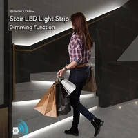 motion sensor stair led light strip dimming function wireless indoor motion controller 12v flexible cob led strip home decor