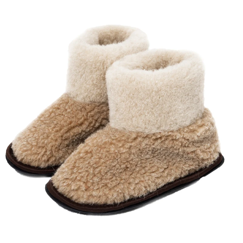 Бабуши из овечьей шерсти WOOLLAMB - домашняя обувь домашние тапочки овчины шерстяные