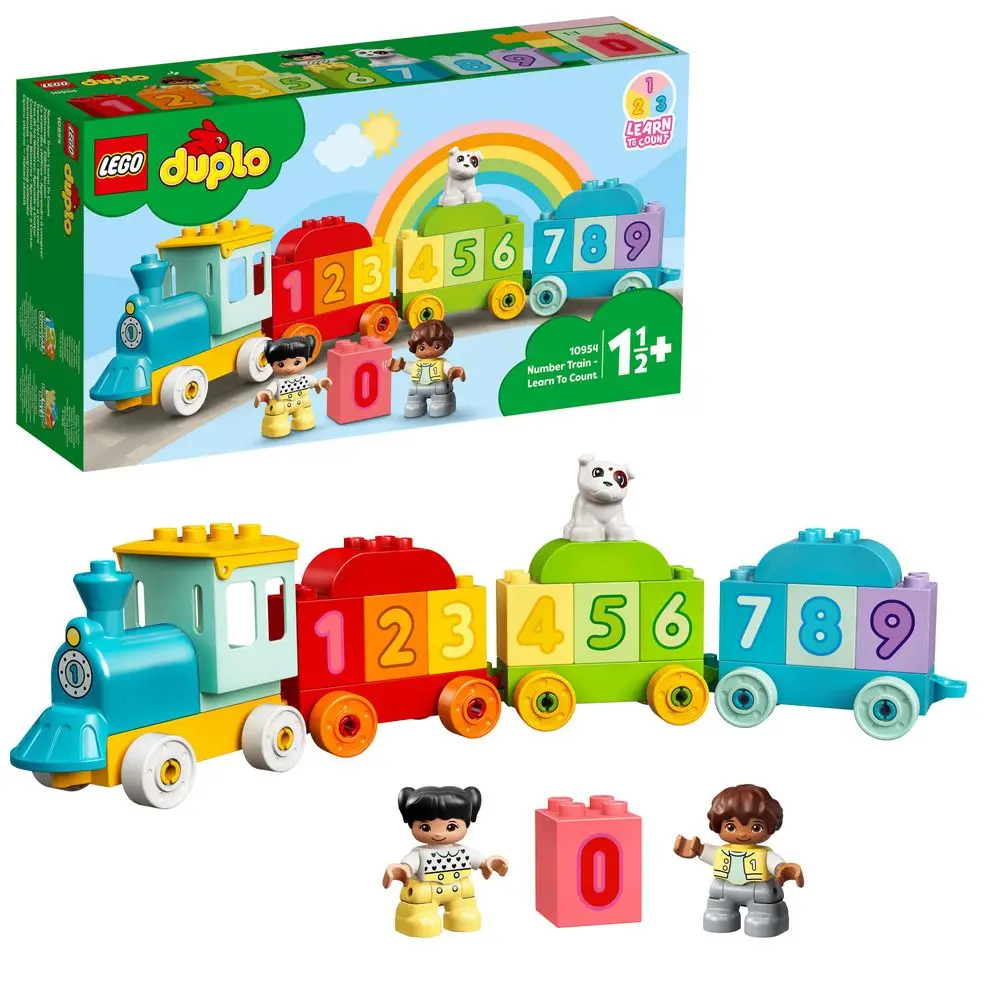 

LEGO 10954 DUPLO Number Train Toy Learning Numbers for 1.5-2 Years Old, Preschool Educational Set