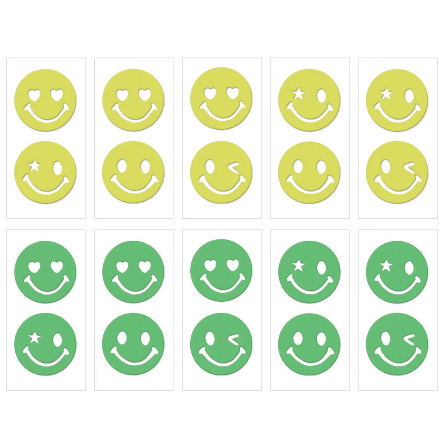 Набор наклеек светоотражающих BH Смайлики для мальчиков в ассортименте | Дом и сад