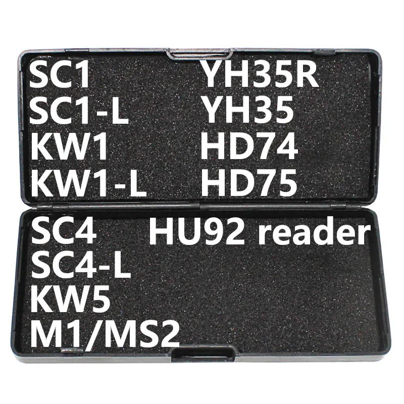 

Lishi Locksmith 2 in 1 Tools SC1 SC1-L KW1 KW1-L SC4 SC4-L KW5 YH35R YH35 HD74 HD75 M1/MS2 HU92 Locksmith Tools For All Types