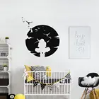 АНБУ Итачи под луной настенные стикеры домашняя спальня детская комната искусство аниме украшения виниловые Съемные A001298