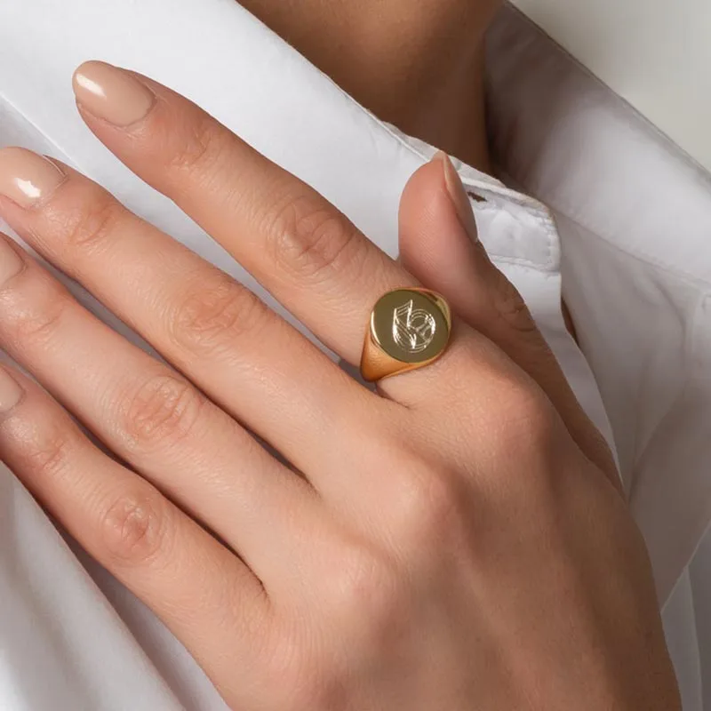 Женское золотое кольцо с отполированным пальцем ювелирное изделие в стиле панк