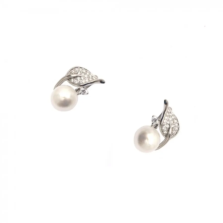 

Dainty Minimal Mother of Pearl Earrings 925 Sterling Silver