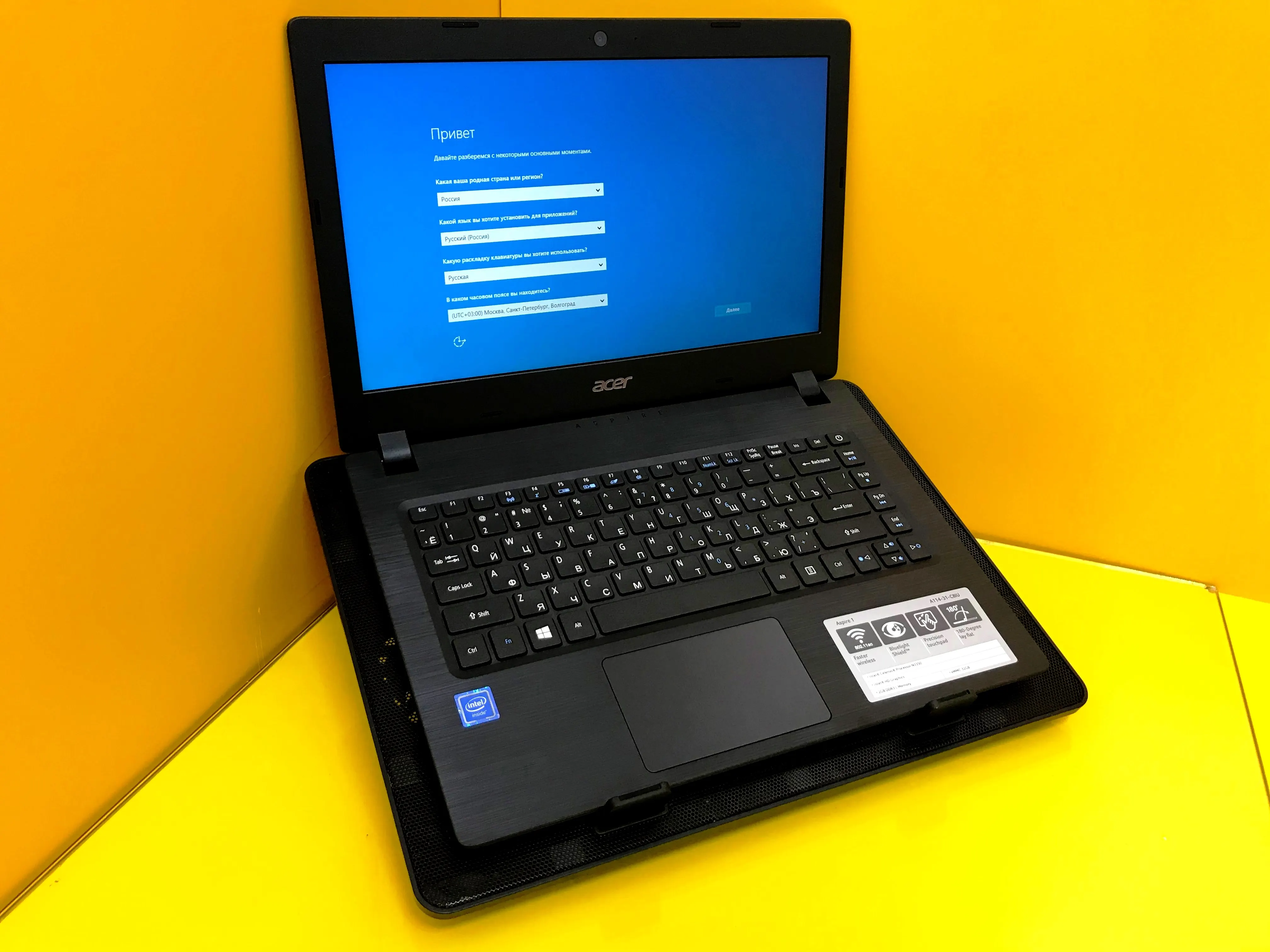 Ноутбук Acer Aspire 1 14" 1366x768 Intel Celeron N3350 2.40GHz HD Graphics 2Gb eMMC 32Gb | Компьютеры и офис