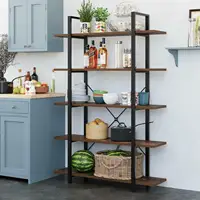 Industrial Bookcase 5 Tiers Bookshelf 1