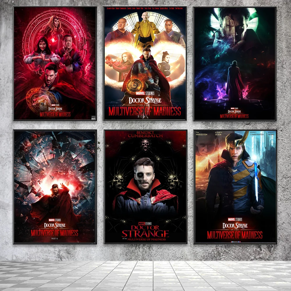 

Marvel Doctor Strange 2: The Multiverse of Madness Poster 2022 New Movie Prints Canvas Painting Wall Art Room Home Decor Murale