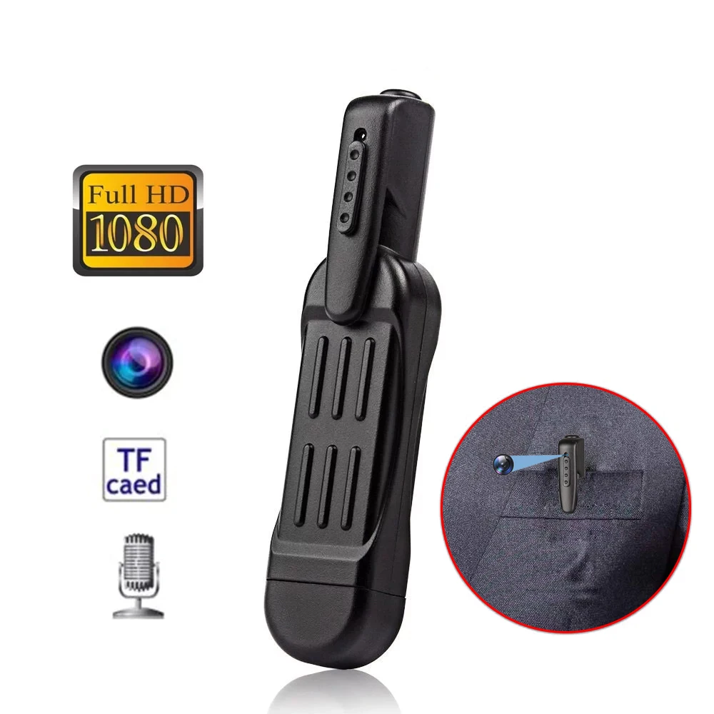 

Full HD 1080P T189 Mini Camera Wearable Body Pen Cam Digital Small Sport DV Micro Camcorder Video Recorder Support Hidden Card