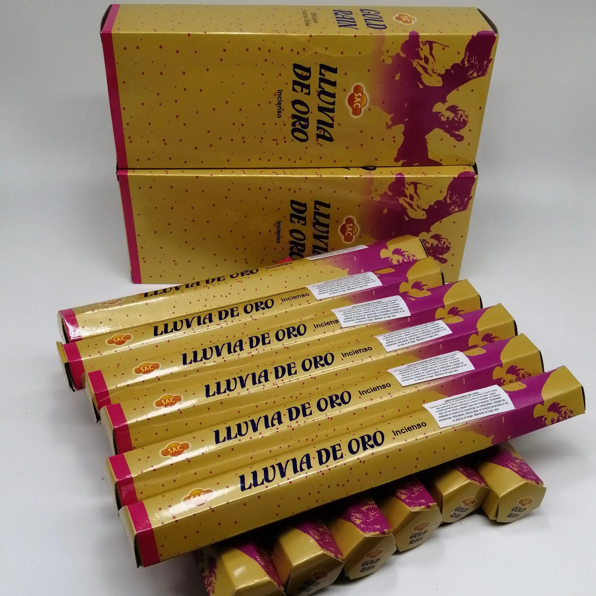 SAC gold rain благовония 2 коробки из 6 коробок (240 г в общей сложности)