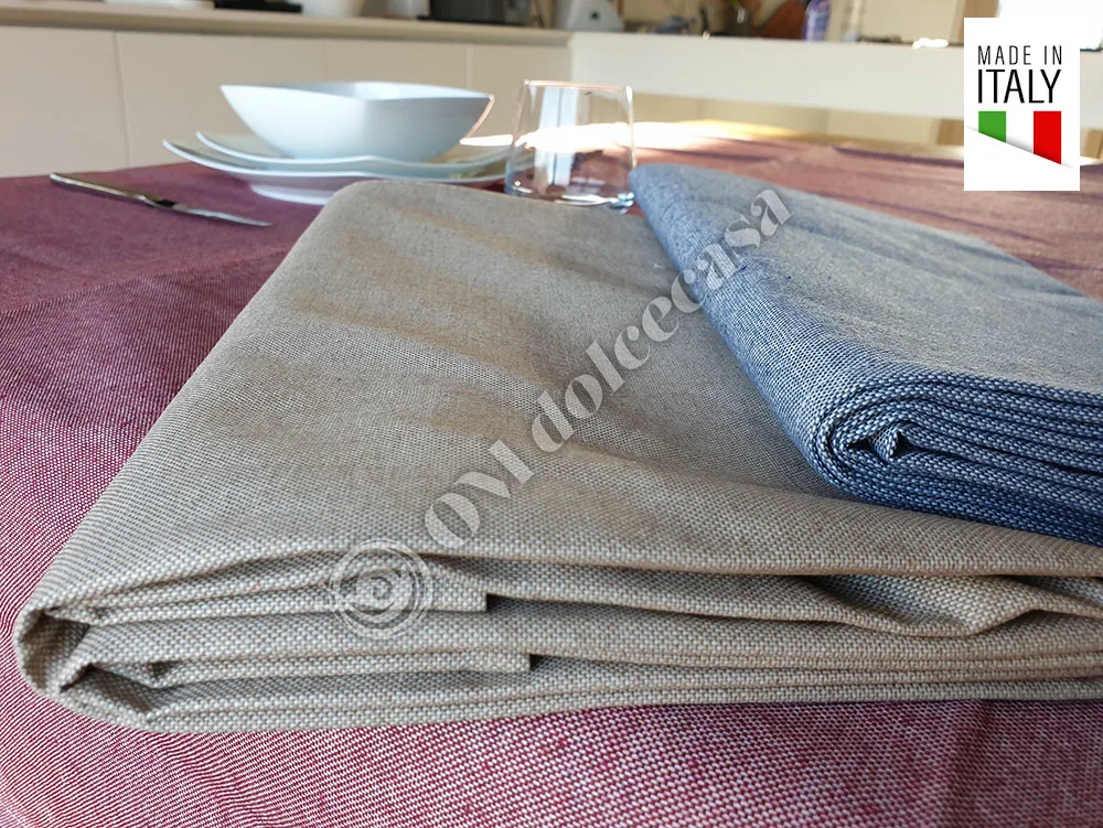 TOVAGLIA 100% COTONE RESINATA ANTIMACCHIA IDROREPELLENTE|Скатерти| |
