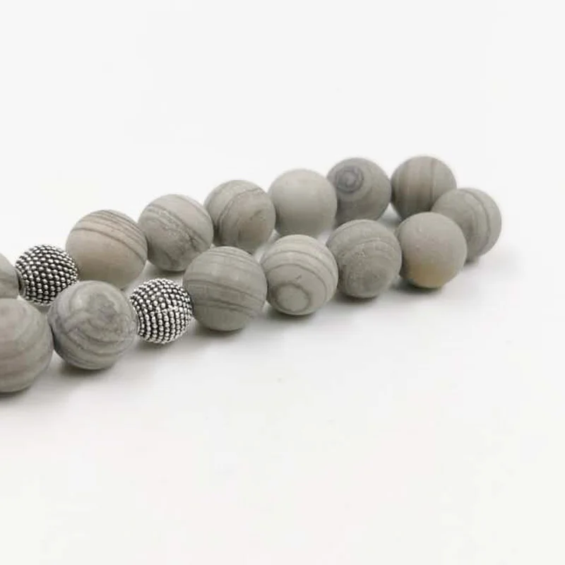 Natural GRAIN STONE 2021 Style tasbih Muslim GIFT man misbaha prayer beads 33beads EID Ramadan gifts Arabic fashion bracelet