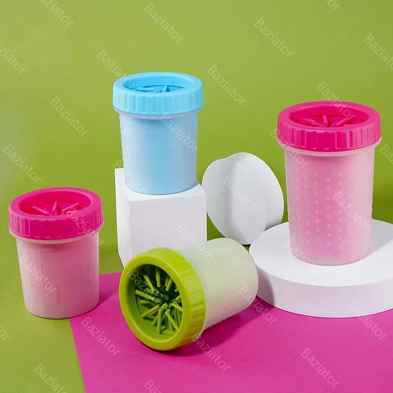 Силиконовая лапомойка стакан Soft Gentle товары для собак питомцев чистые лапы X0052 |