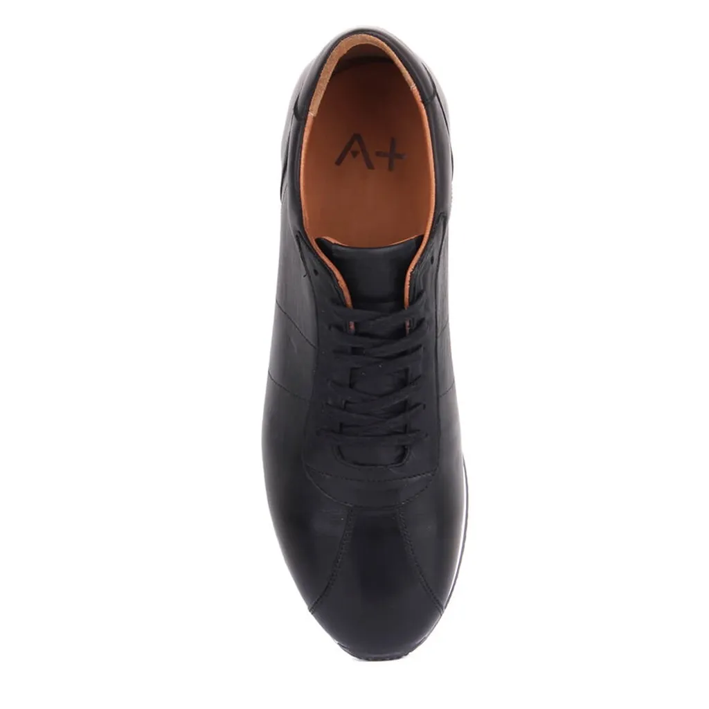 Sail Lakers-Genuine Leather Black Men Casual Shoes | Обувь