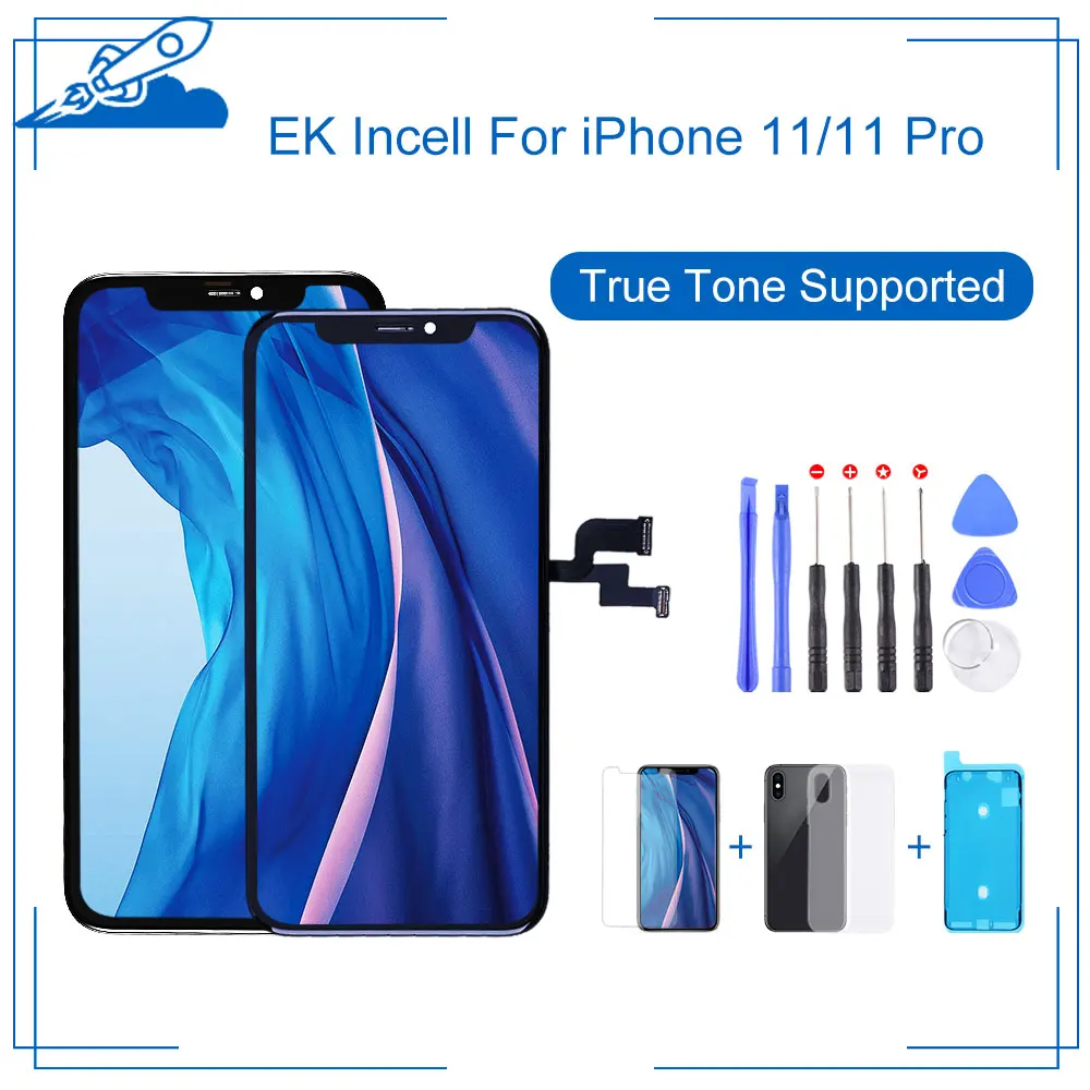 ЖК дисплей GradeAAA + EK Incell для iPhone 11/ 11Pro мягкий OLED 3D сенсорный экран дигитайзер в