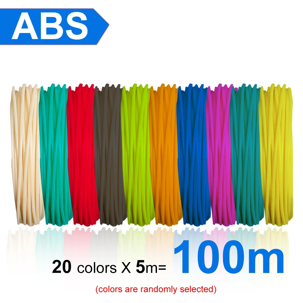 Нить PLA/ABS для 3d-ручки 100/200 м 10/20 рулонов 10/1 75 мм 200 | Компьютеры и офис