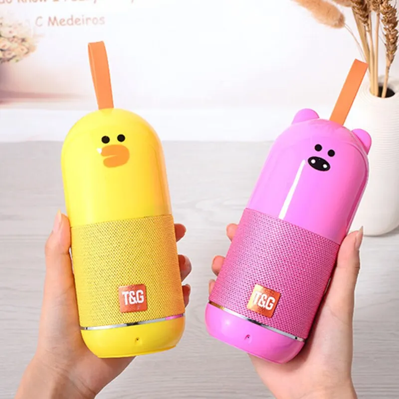 Baby Animal column tg-502 wireless cartoon cute Bluetooth soundbar animals Speaker toy bear pig Chik dog | Электроника